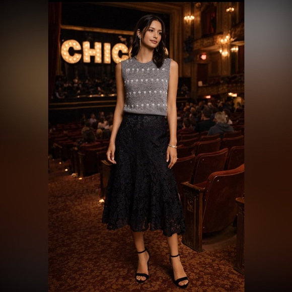 Anthropologie Sweaters - 100% Wool Beatrice .b NWT  Parks Embellished Wool Sweater Vest Made in Italy S.